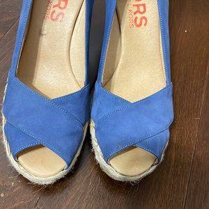 Michael Kors suede wedge heel